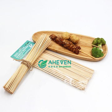High quality bamboo skewers bamboo sticks disposable with custom logo